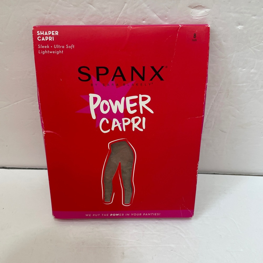 NEW WITH TAGS SPANX POWER CAPRIS IN NUDE